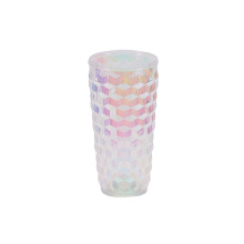 500ml new design rivet shape rhomboid pattern style water bottle reusable plastic cup